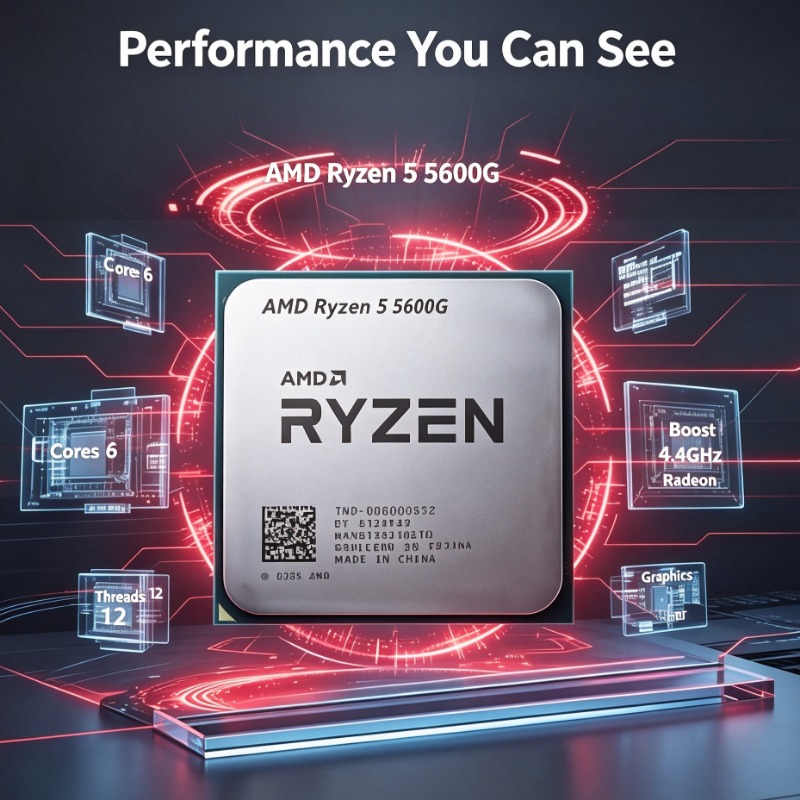 Amd Cpu Ryzen 5 - معالج Ryzen 5 5600G للكمبيوتر المكتبي