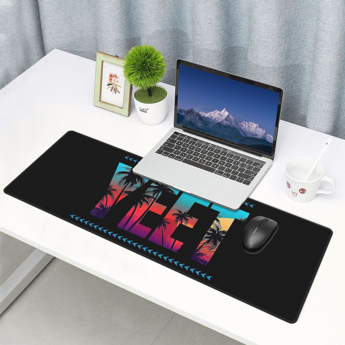 Gaming Accessories Photo - بساط فأرة كبير بتصميم جوز الهند،