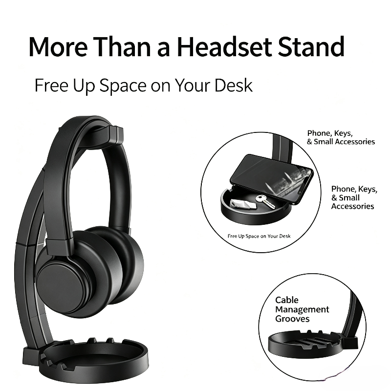 حامل سماعات الرأس مع صينية تخز - مراجعة Gaming Accessories Setup وسعره