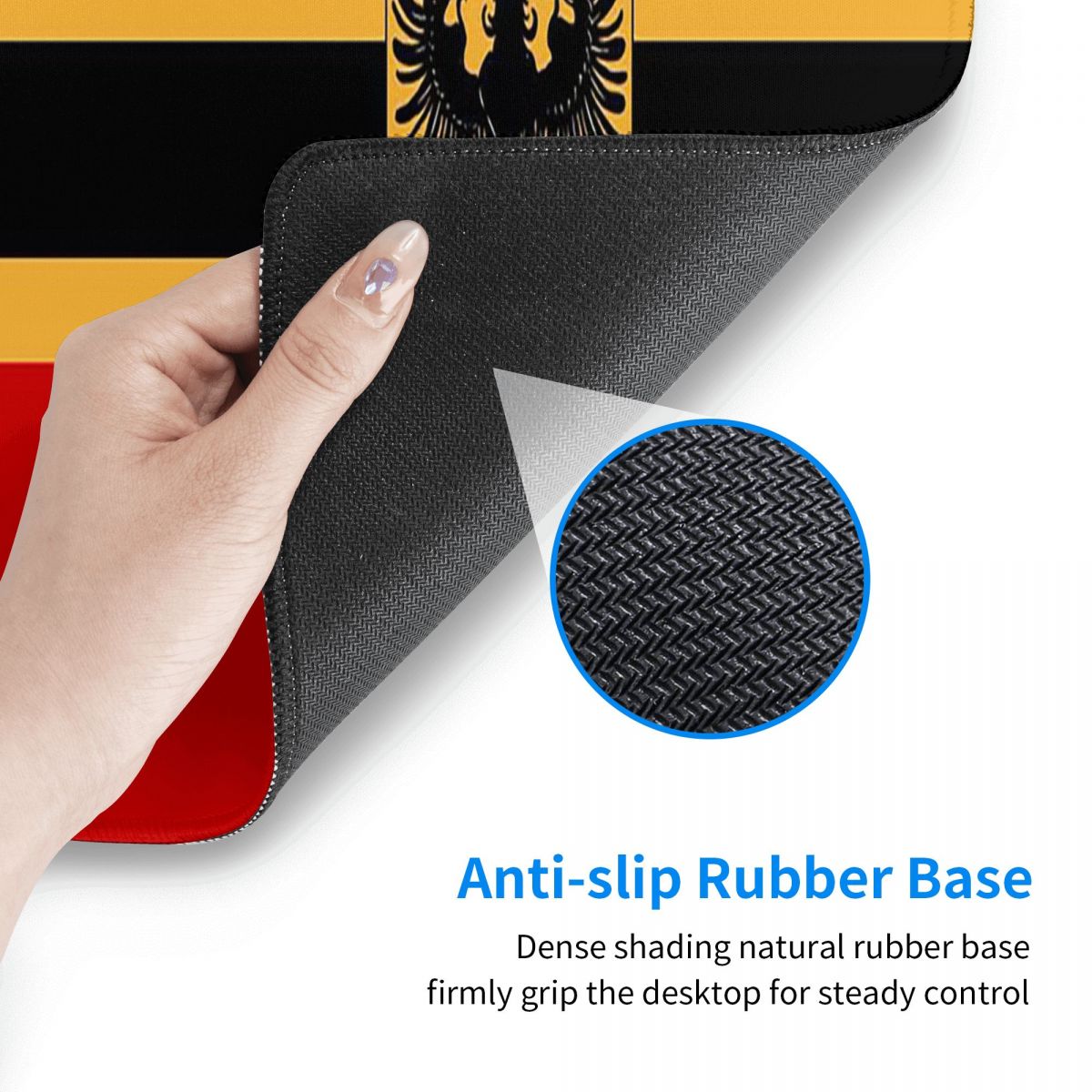 وسادة فأرة كبيرة بتصميم علم إم - مراجعة Gaming Accessories Germany وسعره