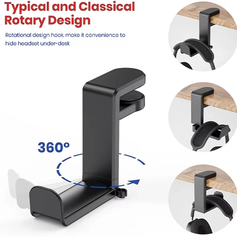360 °   حامل سماعات رأس دوار ل - مراجعة Gaming Accessories Setup وسعره