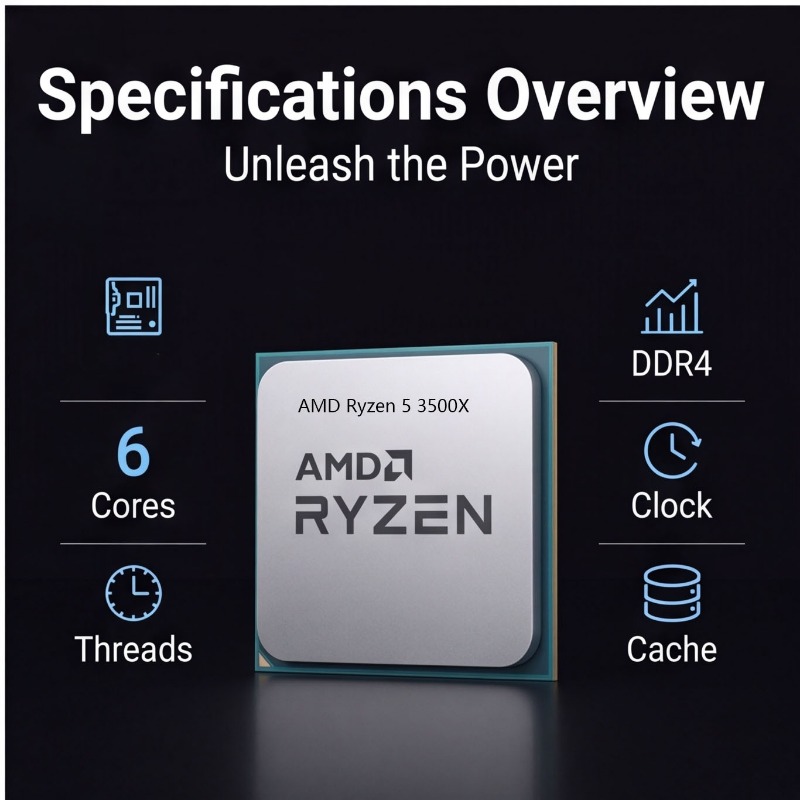 معالج AMD Ryzen 5 3500X للكمبي - مراجعة Amd Cpu Ryzen 5 وسعره
