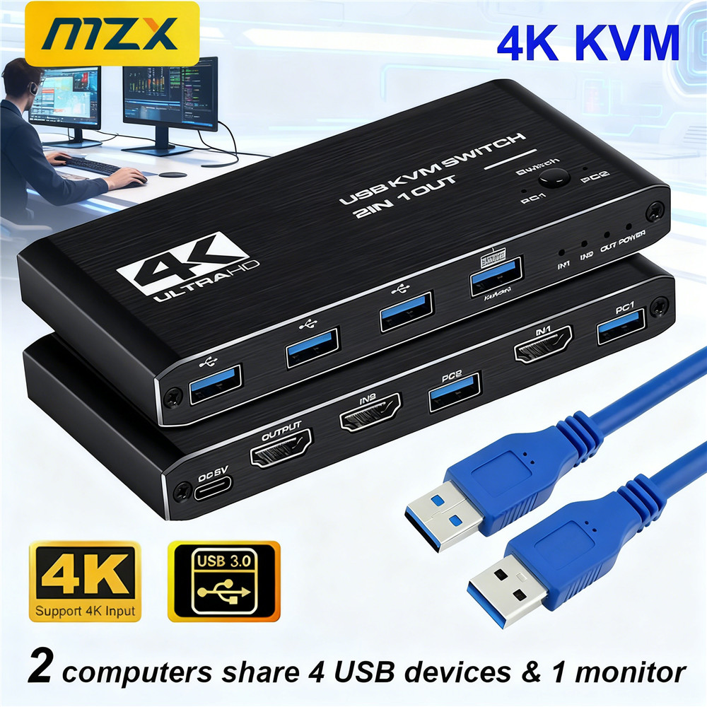 محول KVM بدقة 4K وتردد 60 هرتز - مراجعة Gaming Accessories Rack وسعره