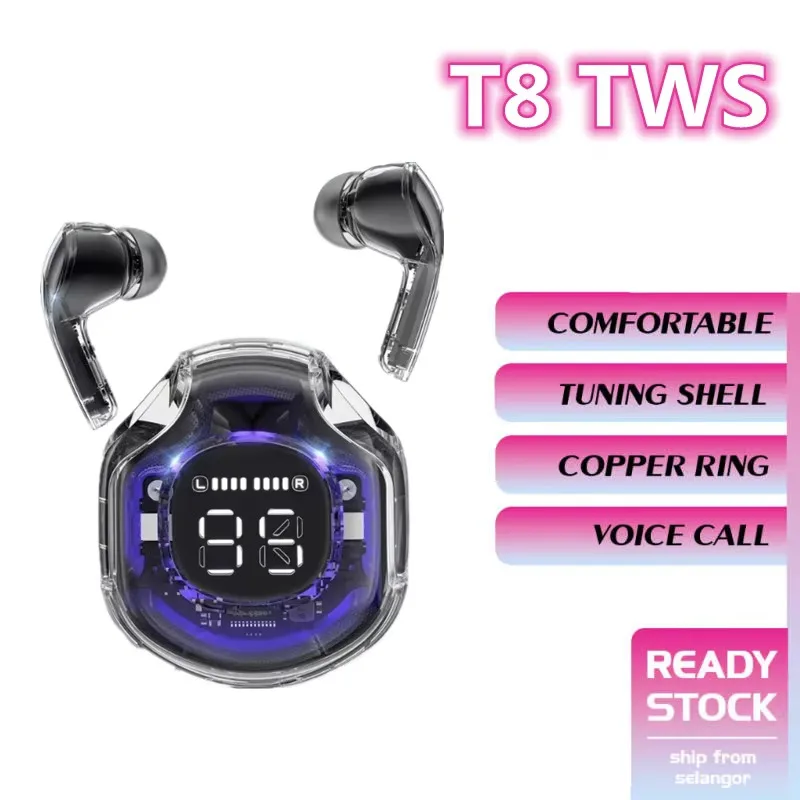 سماعات أذن لاسلكية جديدة T8 TW - مراجعة Gaming Accessories For Your Phone وسعره