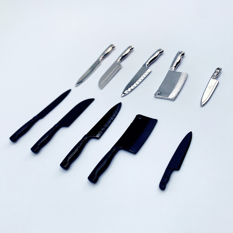 1/12 دمية سكاكين صغيرة نموذج د - مراجعة Gaming Kitchen Accessories وسعره