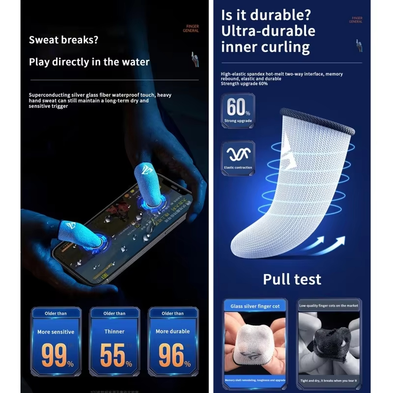 4 قطع من أغطية أصابع الألعاب ا - مراجعة Gaming Accessories For Your Phone وسعره